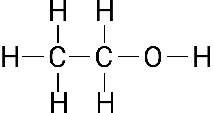 エタノールの構造式